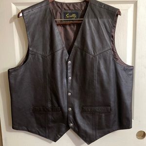 Leather vest